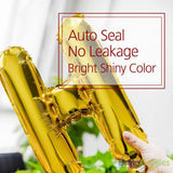 Brain Giggles Gold 16 Inch Happy Birthday Foil Balloons Banner