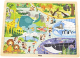 Viga Wooden 48 Pcs Puzzle - Zoo