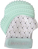 Malarkey Kids Munch Mitt Teething Mitten Triangles - Mint Green - Laadlee