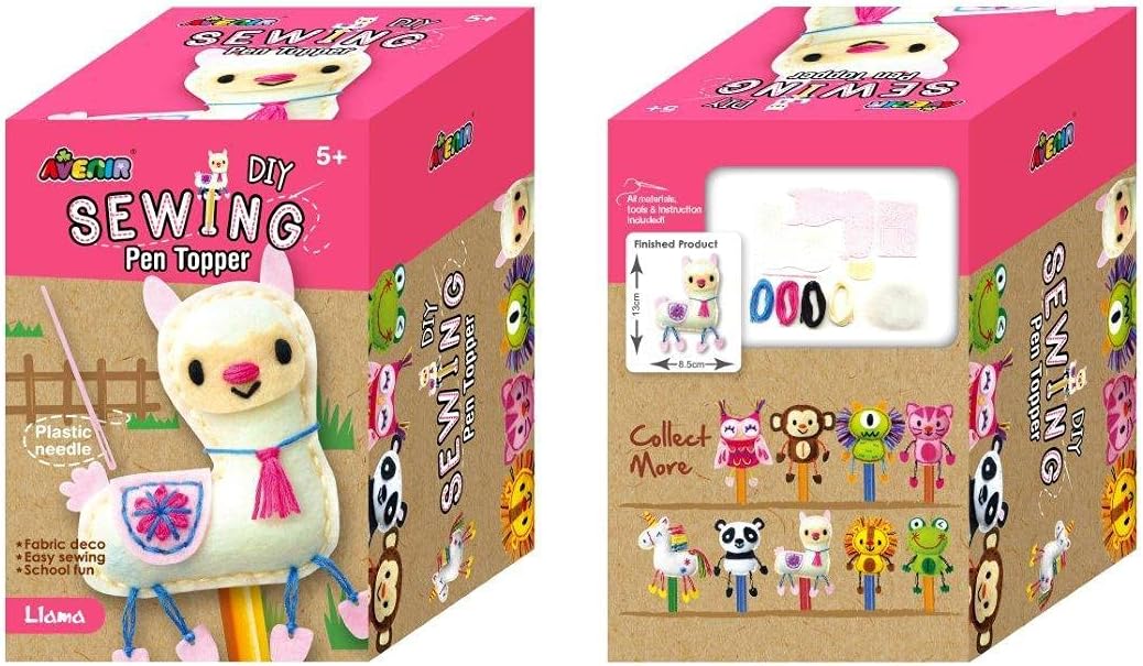 Avenir DIY Pen Topper Friend Sewing Kit - Llama - Laadlee