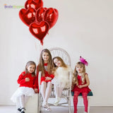 Brain Giggles 18 Inch Red Heart Foil Balloons Set of 1