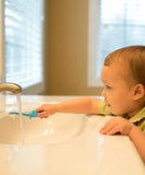 Dr. Brown's Infant-To-Toddler Elephant Toothbrush - Blue - Laadlee