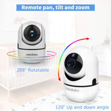 Hellobaby 3.2" LCD Digital Wireless Video Baby Monitor, Remote Pan-Tilt-Zoom Camera