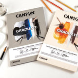 Canson Graduate Mixed Media Pad A3 30 Sheets 220GSM Natural Paper