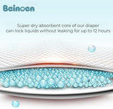 Beinoen Disposable Diapers Snug and Comfort Fit for New Born - Pack of 68