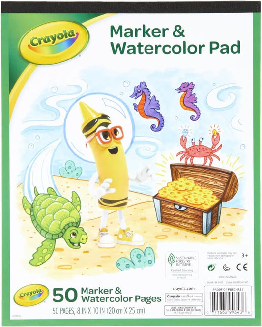 Crayola Watercolor Pad with Marker - 50 pages
