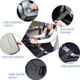 Teknum Maternity Car Seat Belt Adjuster/Pregnant Moms Belly Strap, Expectant Mother With Cushion Seat - Grey