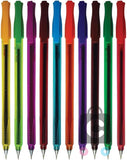 Nataraj 621 Joi Medium Ball Pen 10 Colours Wallet Pack