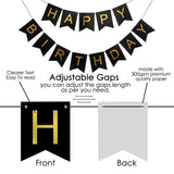 Brain Giggles Black Happy Birthday Cardstock Banner