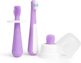 Ubbi 3-Stage Grow With Me Toothbrush Training Set 3pcs - Purple