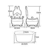 Lovely Baby Potty Training Seat Rabbit - Pink & Blue
