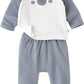 Elegant Kids Long Sleeve T-Shirt and Pyjama Set - Bear - Laadlee