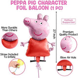 Brain Giggles Peppa Pig Foil Balloons for Birthday Decorations – 5 Pcs