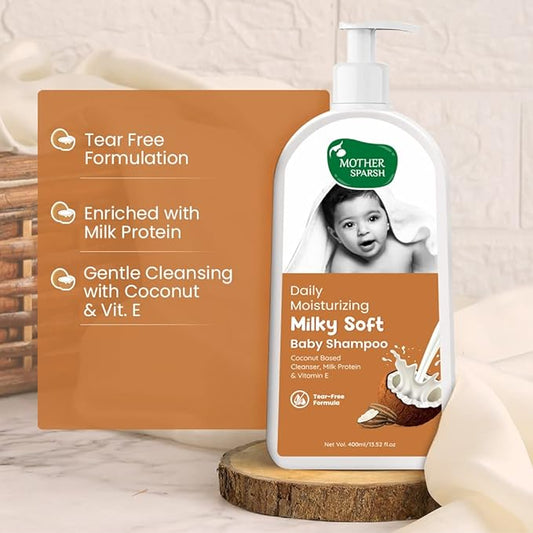 Mother Sparsh Milky Soft Baby Shampoo - 400ml
