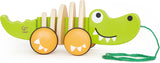 Hape, Walk-A-Long Crocodile Push & Pull Toy - Multicolour