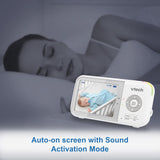 VTech - Pan & Tilt Video Baby Monitor | Full Motion Video - White