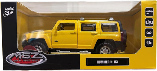 MSZ Hummer H3 Car 1:32 Die-Cast Replica - Yellow - Laadlee