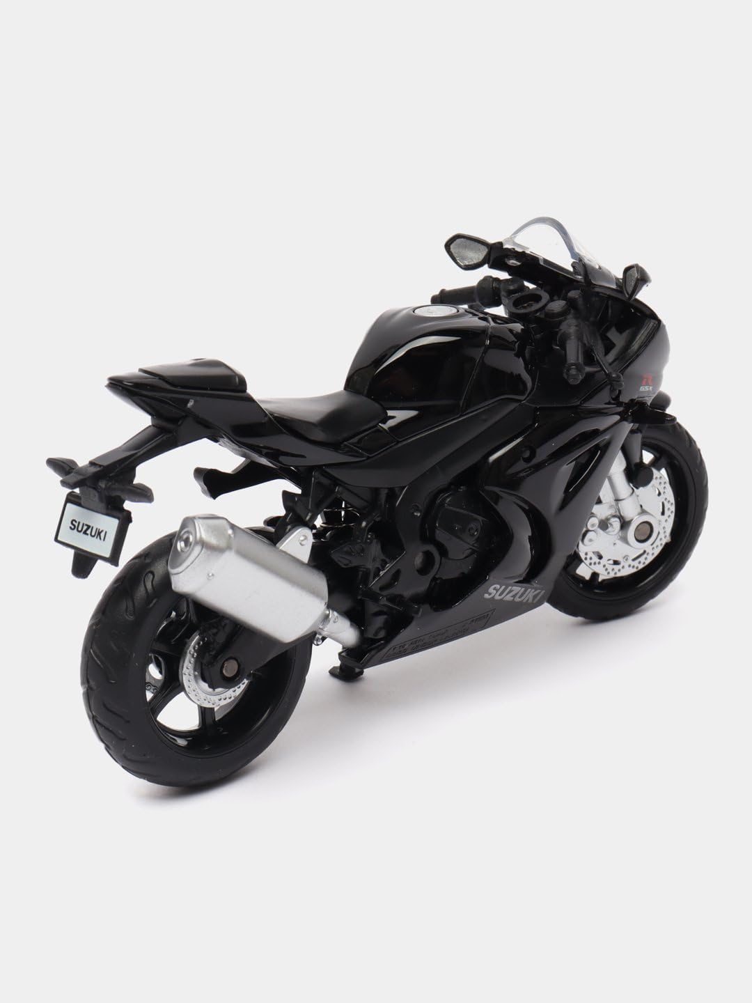 MSZ Suzuki GSX-R1000 Bike 1:18 Die-Cast Replica - Black - Laadlee