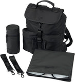 BabaBing Iris Sustainable Diaper Bag With Hooks And Changing Pad – Black