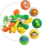 Brain Giggles Multicolor Jungle Animal Balloons - 10pcs