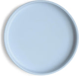 Mushie Classic Silicone Suction Plate Powder Blue - Laadlee