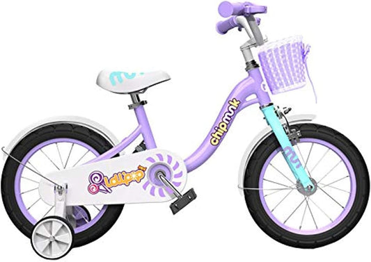Chipmunk Kids Bike - MM 14" Purple - Laadlee