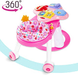 Teknum 3-in-1 Rotating Play Table - Pink