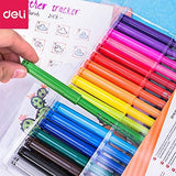 Deli Felt Pen 18 Colors Assorted EC10013
