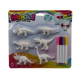 Stem Solid PVC Model Paint Your Own Set - Dinosaurs