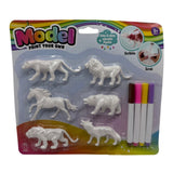 Stem Solid PVC Model Paint Your Own Set - Animals