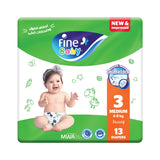 Fine Baby Diapers Size 3 Medium 6-9 kg 13pcs