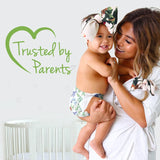 PureBorn Organic Bamboo Ultra Soft (11 - 18 kg) Nappies Size 5 Assorted Print - 176 Pcs