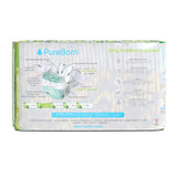 PureBorn Organic Bamboo Ultra Soft (3 - 6kg) Nappies Size 2 Leopard Print - 32 Pcs