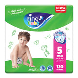 Fine Baby Diapers Size 5 Maxi 11-18 kg 120pcs