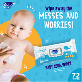 Fine Baby Water Wipes - 72 Sheets x Pack of 24