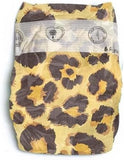 PureBorn Organic Bamboo Ultra Soft (Up To 5Kg) Nappies Size New Born Leopard Print - 34 Pcs