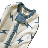 Woombie Grow With Me Swaddle - Blue Bolt