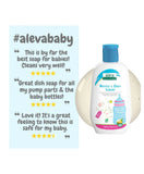 Aleva Naturals Bottle & Dish Liquid Water Lily - Travel Size - 100ml - Laadlee