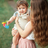 Babyjem Rattle Teether - Green - Laadlee