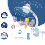Kids Melody Projection Night Light Baby Bed Bell - Macaron Pink Blue