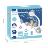 Kids Melody Projection Night Light Baby Bed Bell - Macaron Pink Blue