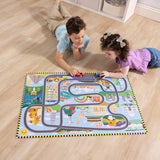 Melissa and Doug Race Track Floor Puzzle & Play Set