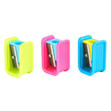 Deli Pencil Sharpener 1-Hole 3Pcs/Box Assorted ER00102