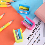 Deli Pencil Sharpener 1-Hole 3Pcs/Box Assorted ER00102