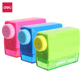 Deli Pencil Sharpener 1 Hole Adjustable Sharpener Colorful ER01201