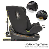 Jovikids Ranger TT ISOFIX Car Seat 360A Rotating Car Seat - Black