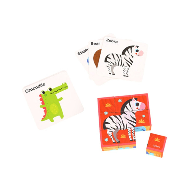 Tooky Toys Animal Block Puzzle - Laadlee