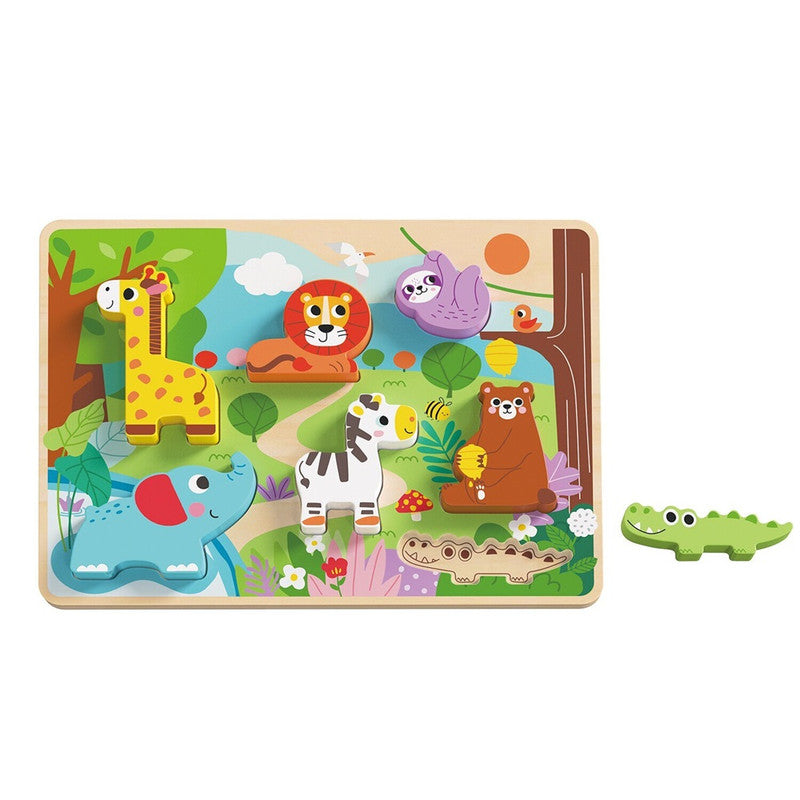 Tooky Toys Chunky Puzzle - Animal - Laadlee