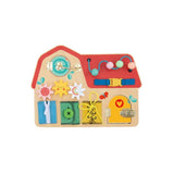 Tooky Toys Wooden House Busy Board - Laadlee