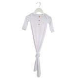 Anvi Baby Knotted Gown & Beanie Set - Daisy
